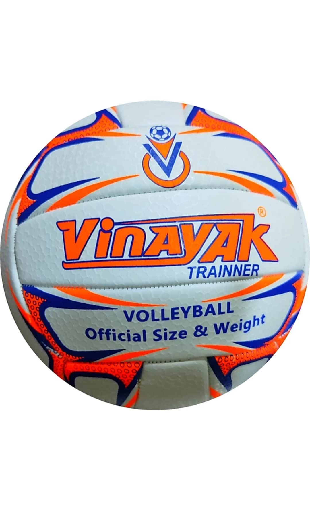RADION Volleyball Mashi Orange Size 5, Diameter: 26 cm |(Pack of 1, Mashi Orange)|