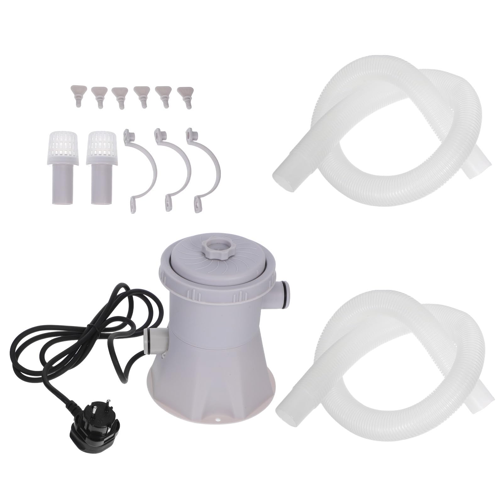 SHINEOFI Bomba Piscina Pequeña Eléctrica para Limpieza y Circulación Depuradora Piscina Desmontable y Silenciosa Sistema de Filtración Avanzado Fácil Mantenimiento para Verano