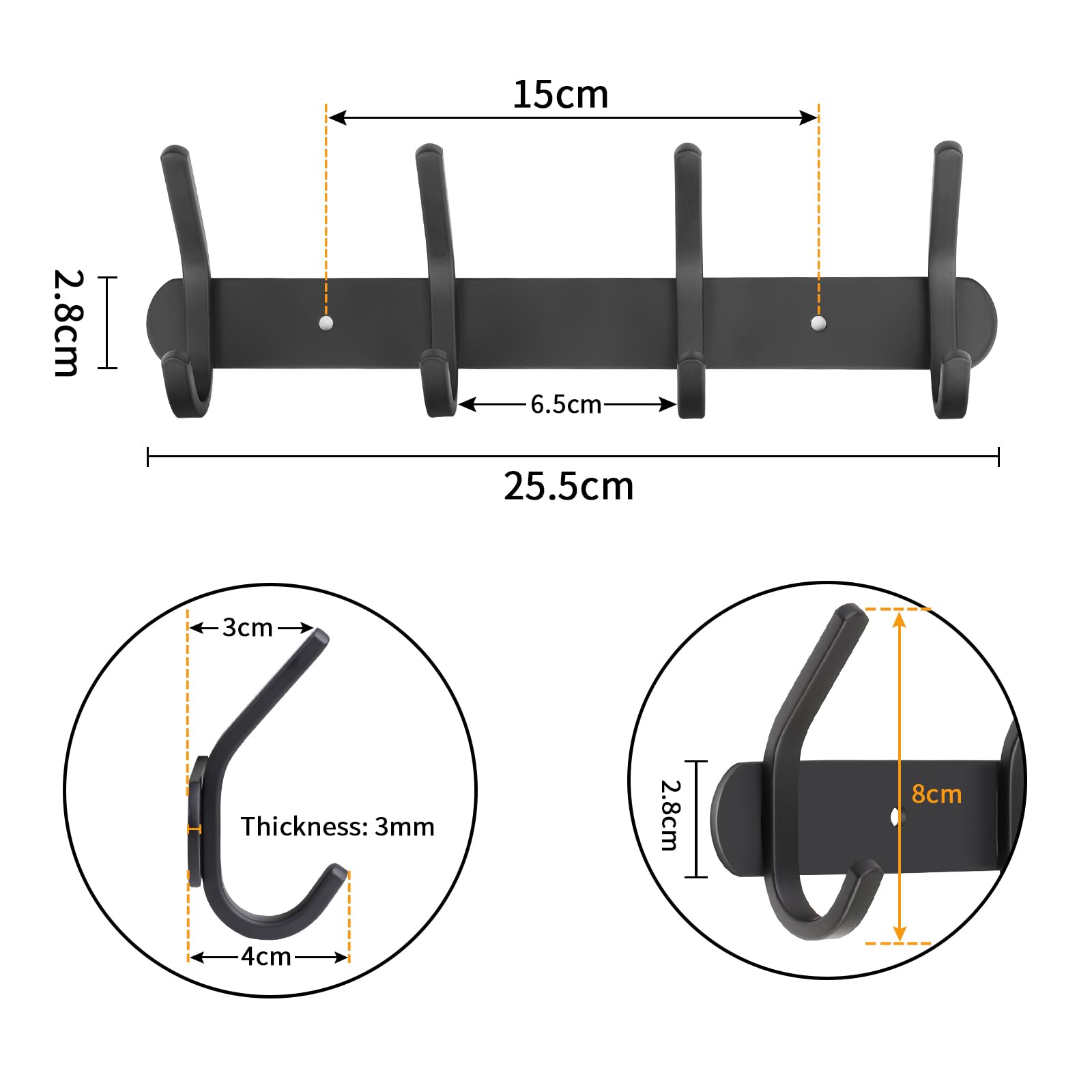 Haken Boven De Deur Haken Home Badkamer Organisator Rack Kleding Jas Hoed Handdoek Hanger Badkamer Keuken Accessoires Houder