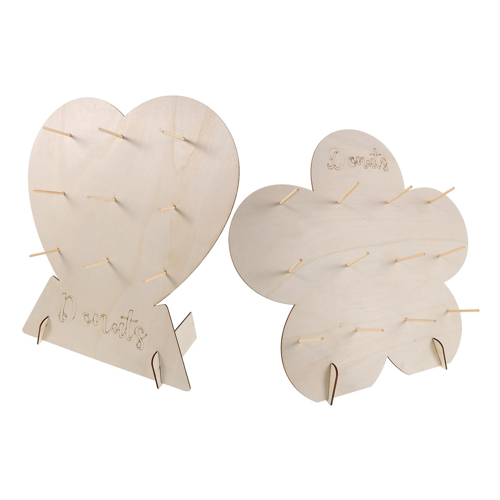 Toyvian 6 Pezzi Espositore per Torte a Livelli in Legno Beige per Feste