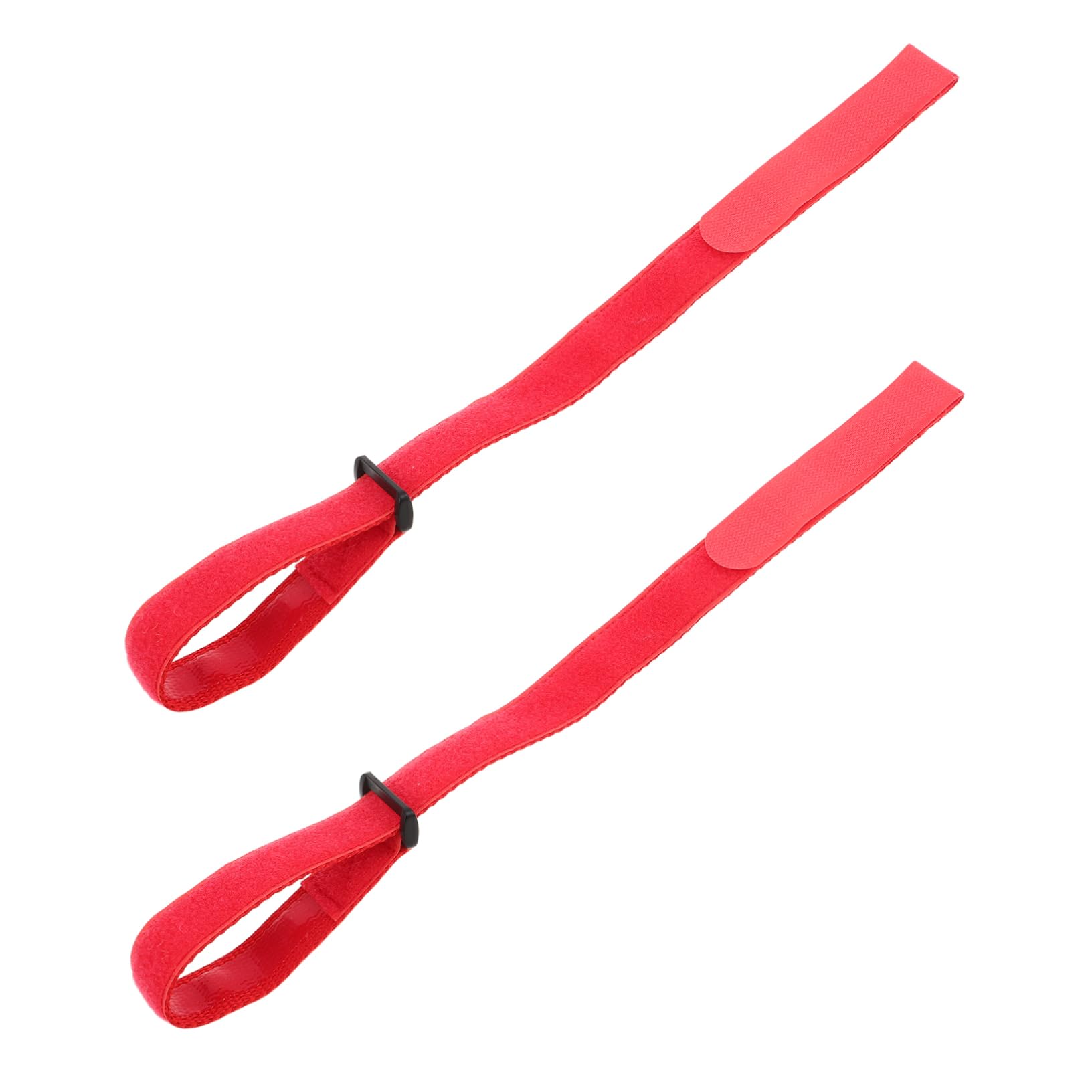 Mikikit 2 Pcs Adjustable Bicycle Wheel Stabilizer Straps Slip Transport Straps for Secure Wheel Stabilization and Bike Accessories Red