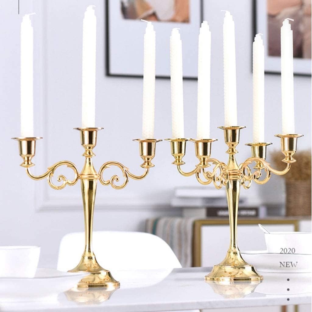 Candelabra Metal Candle Stand for Wedding Dining Table Party Home Decoration
