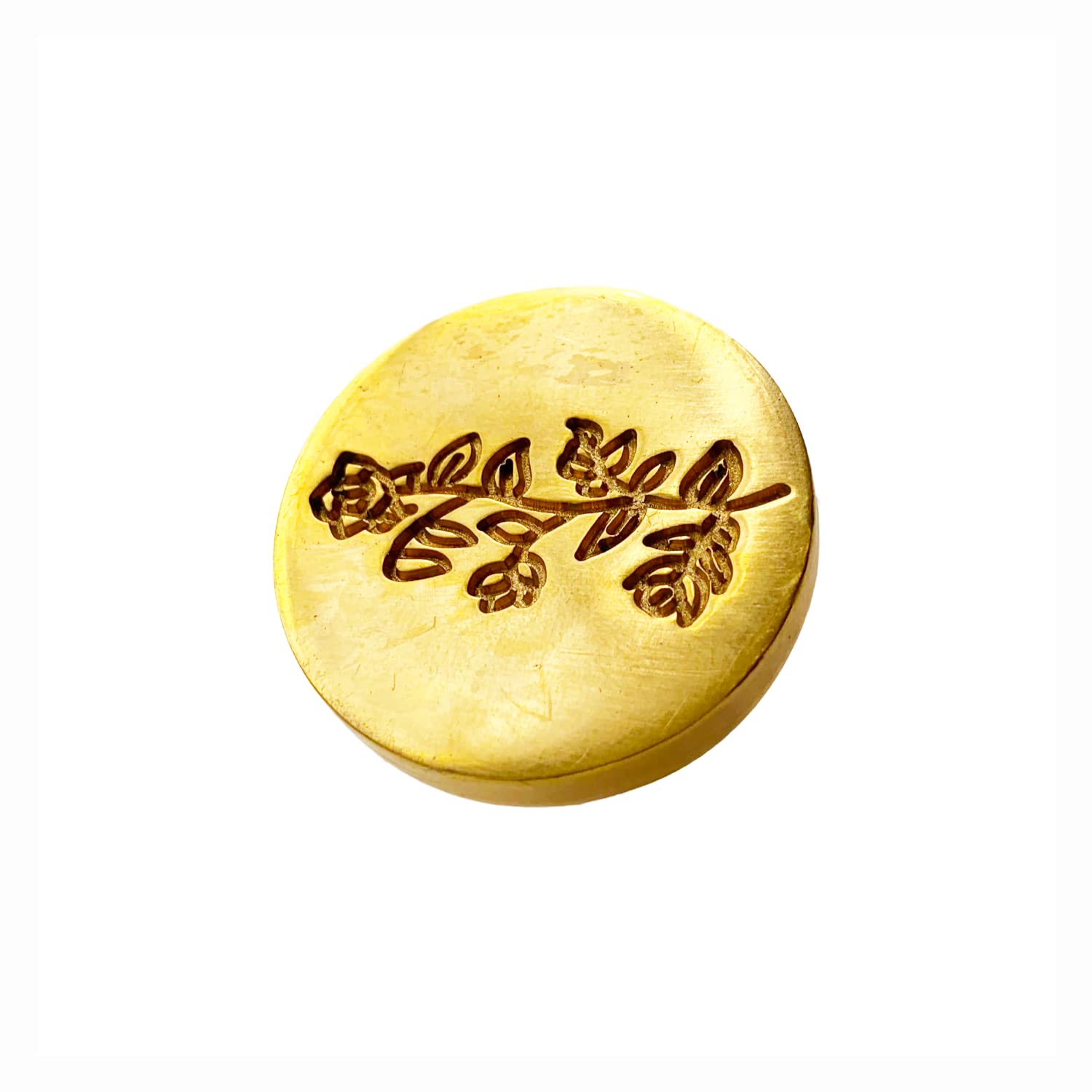 Premium Seal Wax Stamp with Wooden Handle | Brass Material | 30mm Diameter | AW44