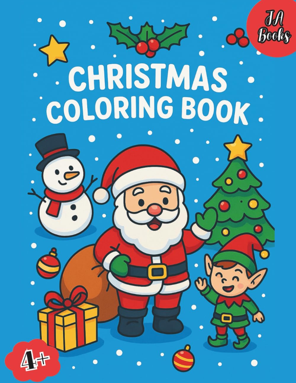 Christmas Coloring Book: Fun Holiday Coloring Pages | Santa, Snowmen, Elves, Reindeer & More!