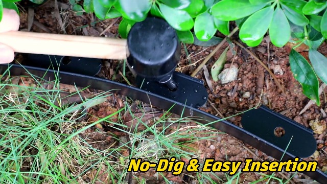 Amazon.com : MIXC Garden Edging Border, 100FT 2 Inch Tall Plastic