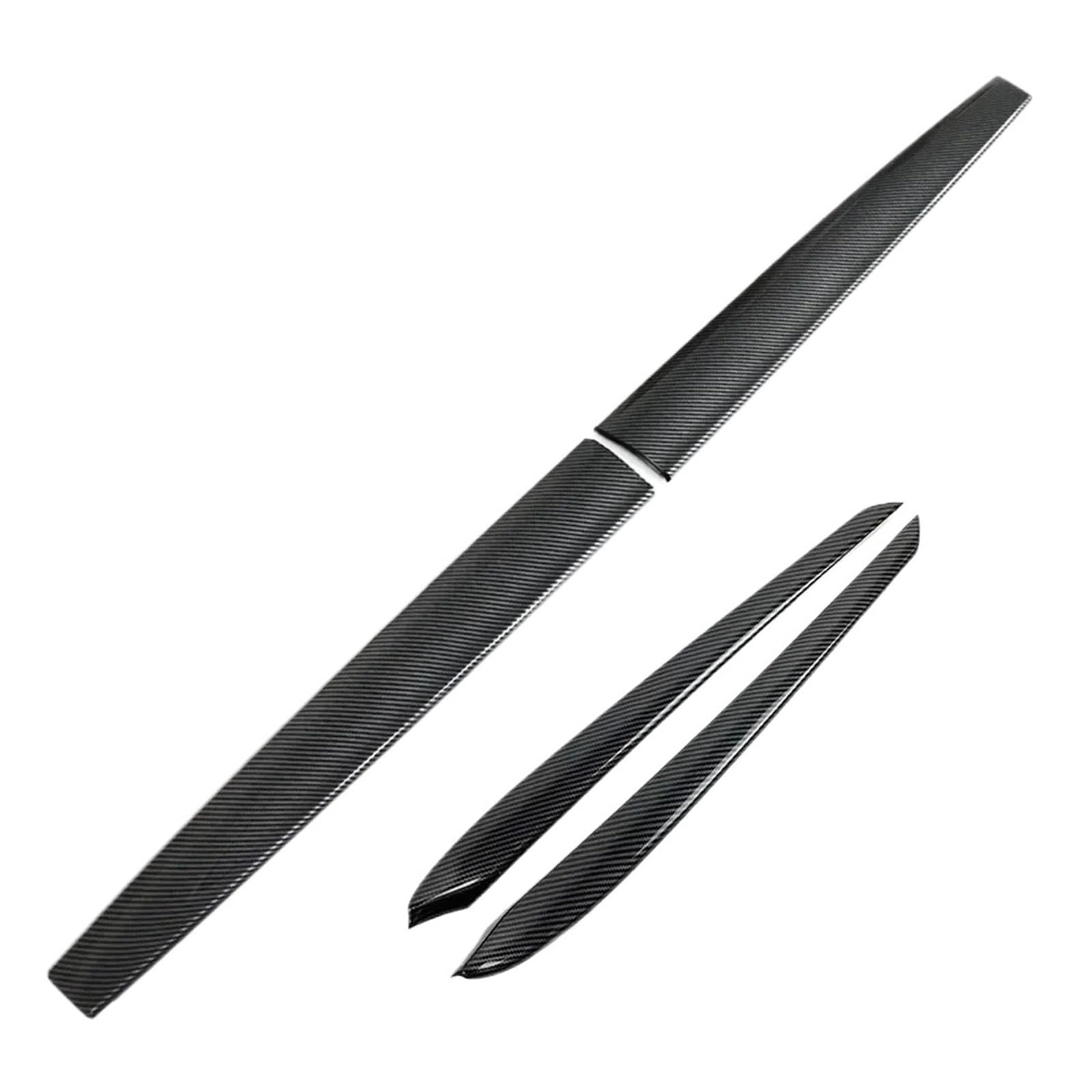 Car Interior Sticker Dashboard Trim for Tesla for Model for 3/Y 2017-2023 Center Console Panel Sticker Cover Decoration Accessories(Glossy Carbon 4pieces)