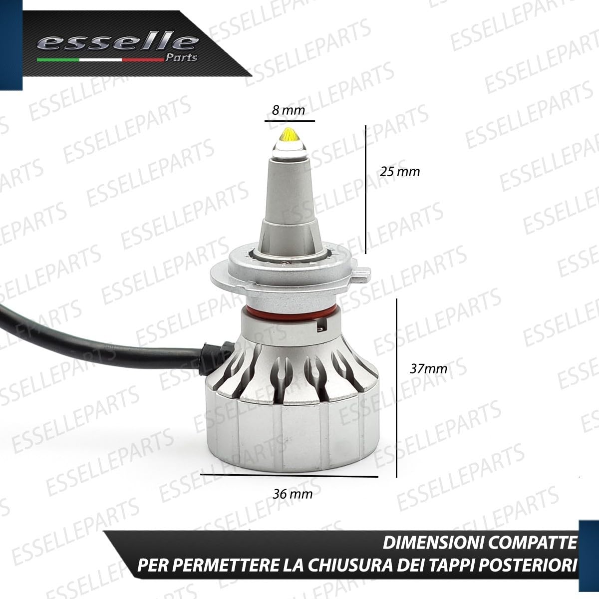 Kit Full LED H7 Monoled al Quarzo per Fari Lenticolari 13600LM 6500K Bianco Ghiaccio, Canbus Integrato, Plug & Play, Alta Luminosità 360°, No Errori, 2 Lampade