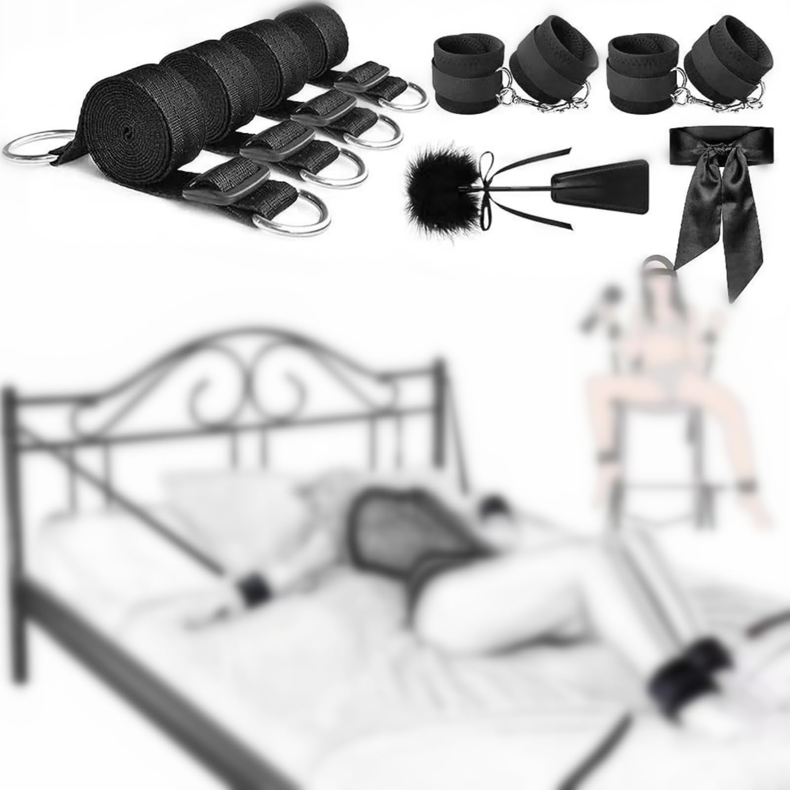 WOLWES Equipement de sport d'intérieur pour hommes et femmes B43 (4 pièces)