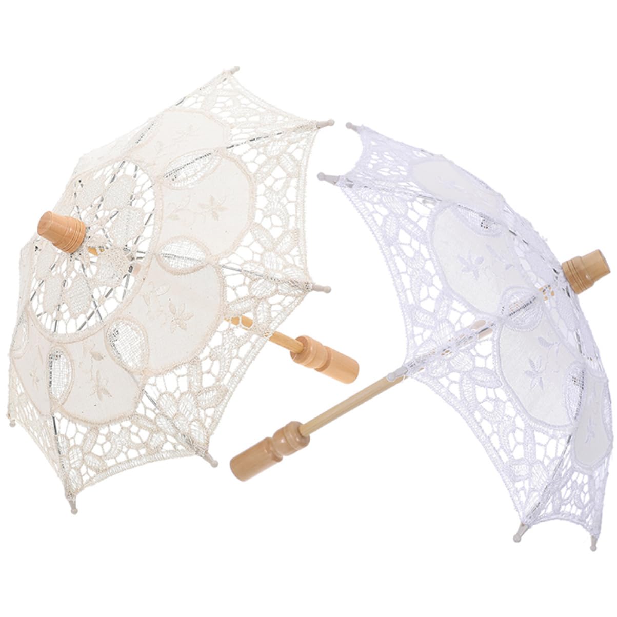 TOYANDONA 6 STK Braut Regenschirm dekorativer Regenschirm für Hochzeit Hochzeitsdekoration Spitzenschirm für Hochzeitsfeier Mädchen Hochzeitsschirm Viktoria Requisiten Reisen