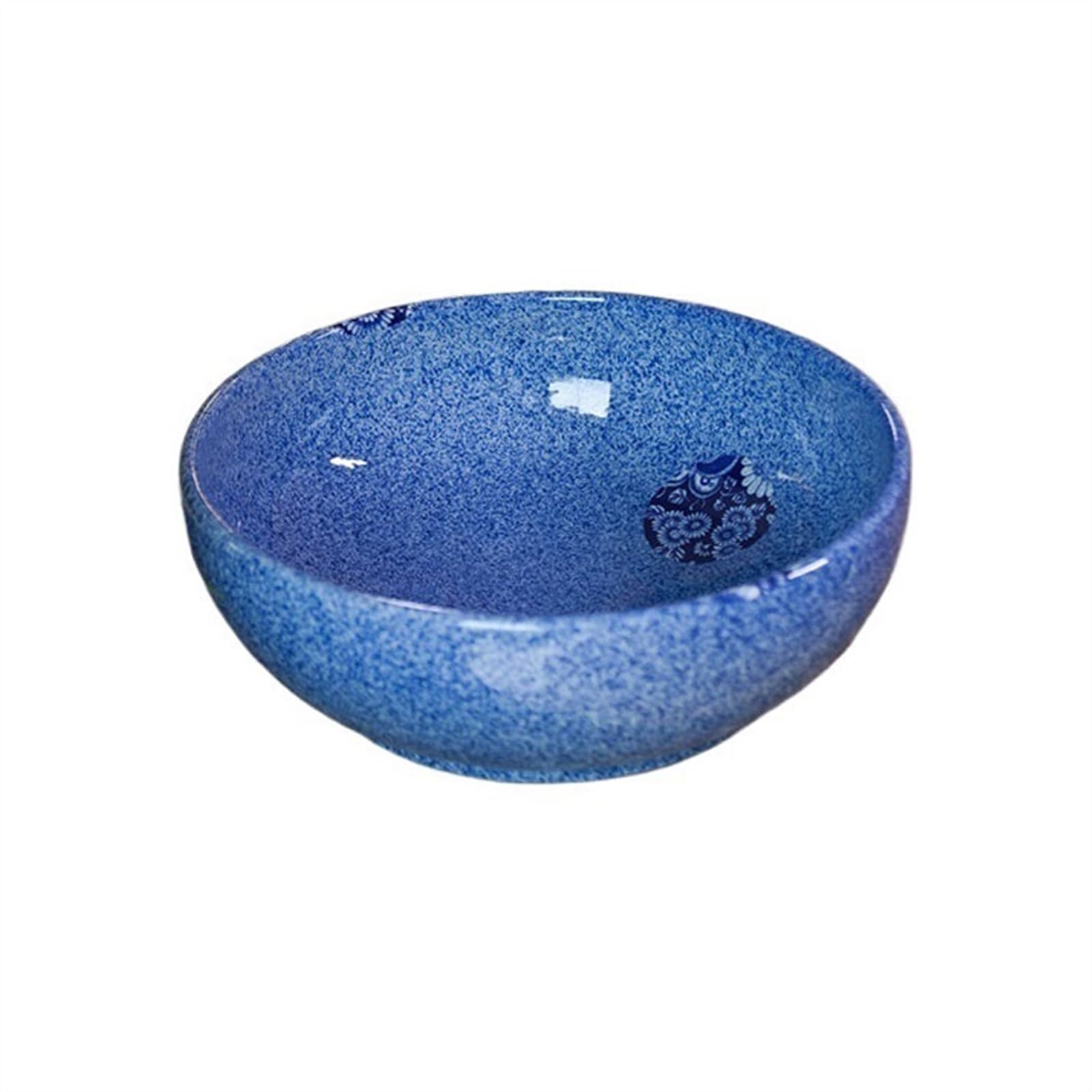 Sjdopulse White Vessel Sink Vessel Vanity Sink Jingdezhen High-Grade Ceramic Countertop Basin Retro Round Art Wash Basin Bathroom Sink Without Accessories Bathroom Sink Ceramic Small Sink Bow