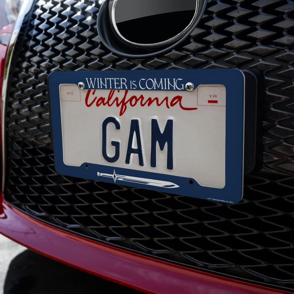 GRAPHICS & MORE Game Of Thrones License Plate Frame - Winter Is Coming Design, 12.3x6.3", UV Resistant - View #6