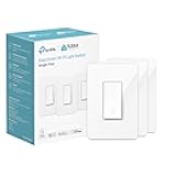 Light Switch HS200P3, Single Pole, Needs Neutral Wire, 2.4GHz Wi-Fi Light Switch Works with Alexa and Google Home, UL Certified, No Hub Required, 3-Pack , White