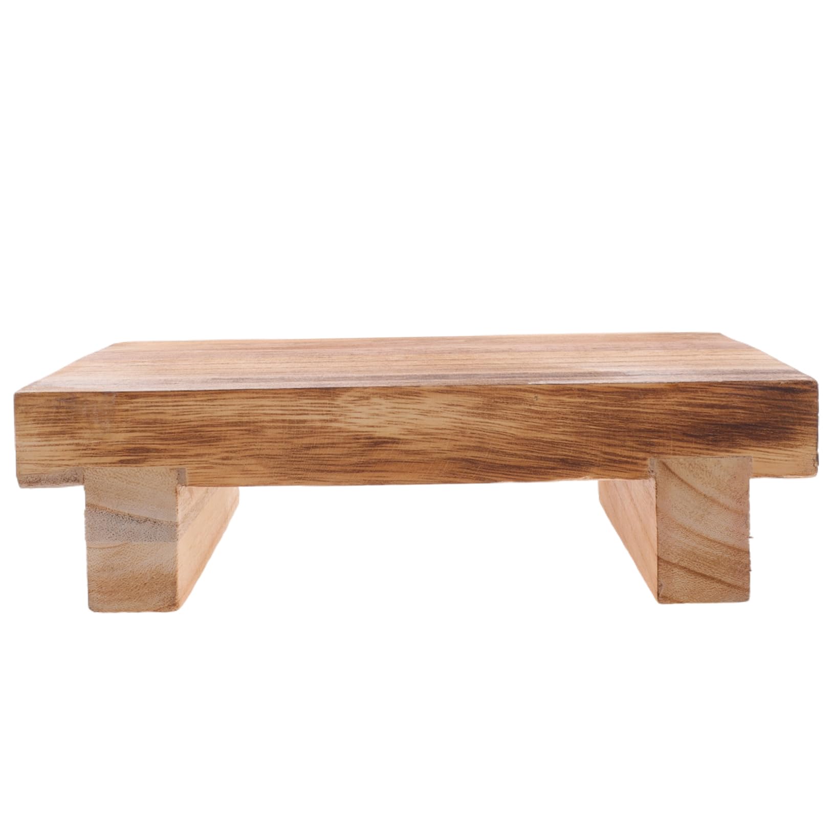 PRETYZOOM Wooden Toddler Step Stool, Small Wooden One Step Stool, Non-Slop, Kids High Riser Stepping Stool for Bathroom for Kitchen, Bathroom, Bedside - 18x25x7 cm (7cm in Heigh