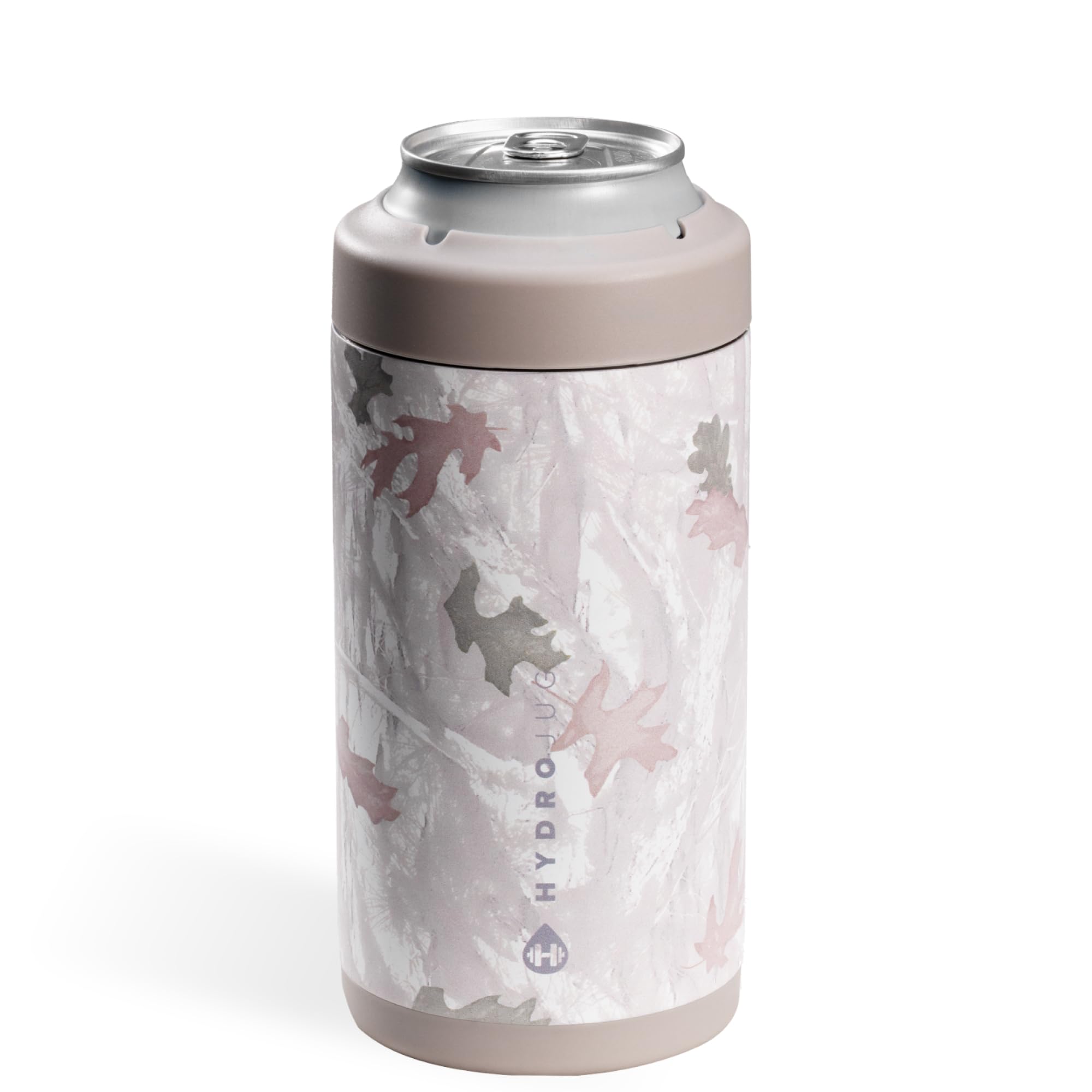HydroJug Tall Can Cooler 16 oz, Stainless Steel Can Holder, Camo