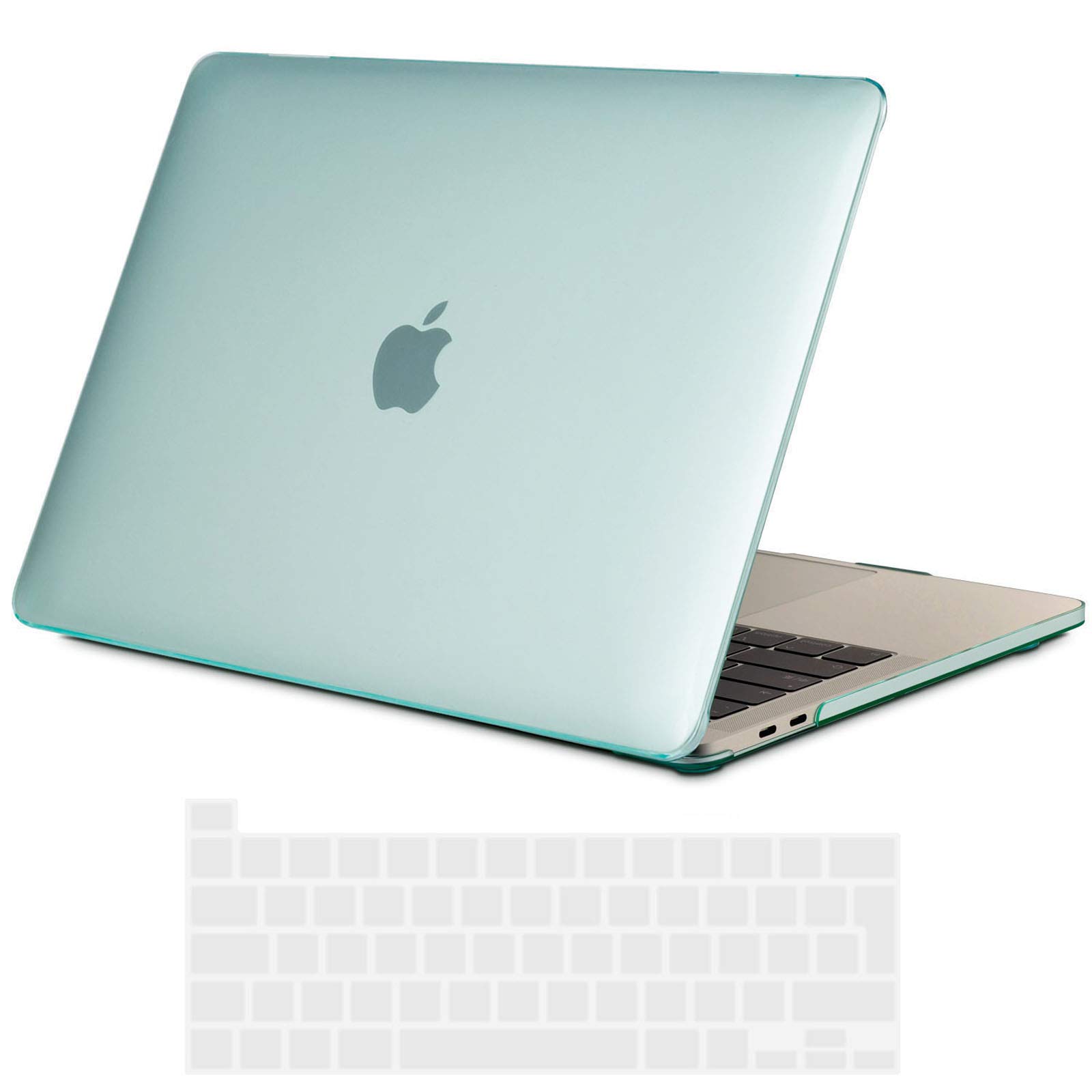 TECOOL Funda Compatible con MacBook Air 13,3 Pulgadas 2010-2017 (A1466 A1369), Carcasa de Plástico Ultrafina y Cubierta de Teclado en UE, Gris-Negro — view 44