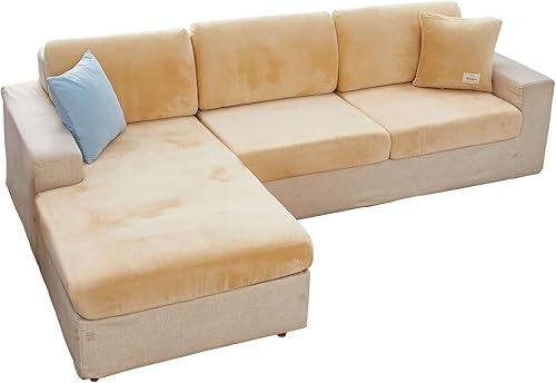 Funda de almohada cuadrada de terciopelo decorativa suave y elástica para sofá, decoración del hogar para sofá o dormitorio, 18 x 18 pulgadas, 17.7