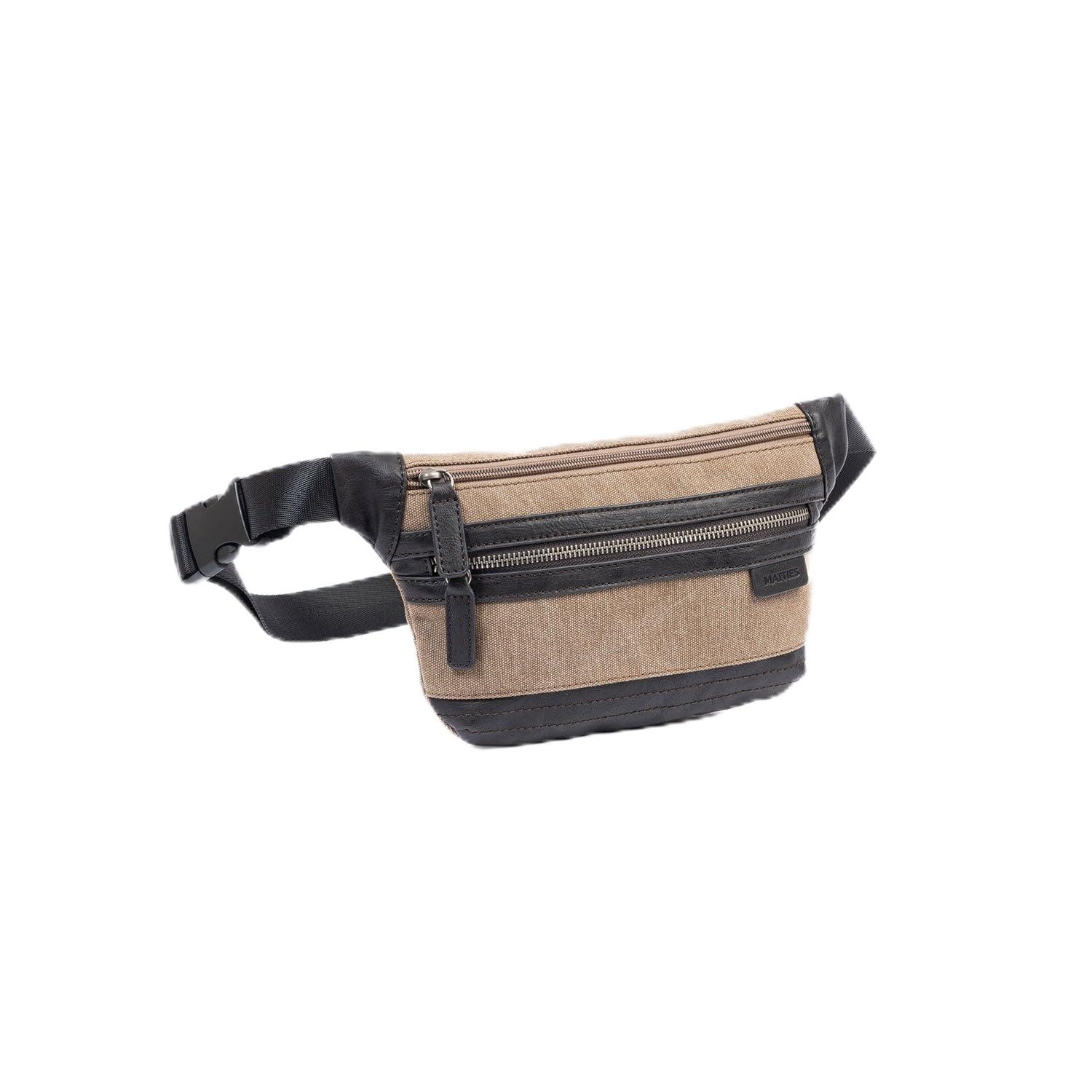 MATTIES Men's Lona BOLSOS, Marrón, 0cm x 28cm x 15,5cm
