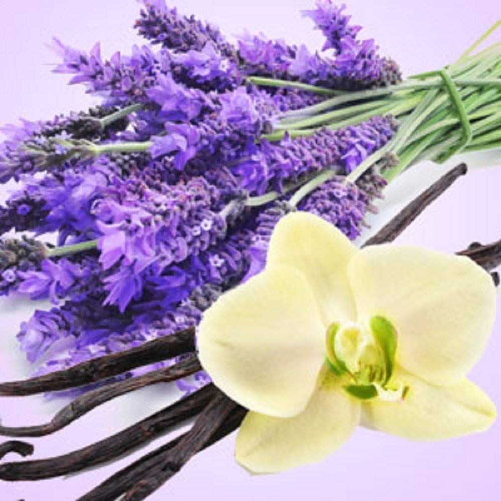 Natural ingredients like lavender and vanilla