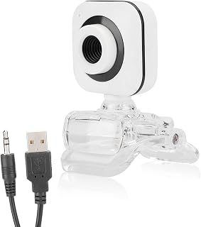 Web Camera,Webcam with Microphone for Pc, 480P HD Webcam with Transparent Clip,Adjustable Angle, USB3.0 Computer Camera for PC, Laptop,Online Teaching/Conferencing/Video Calling