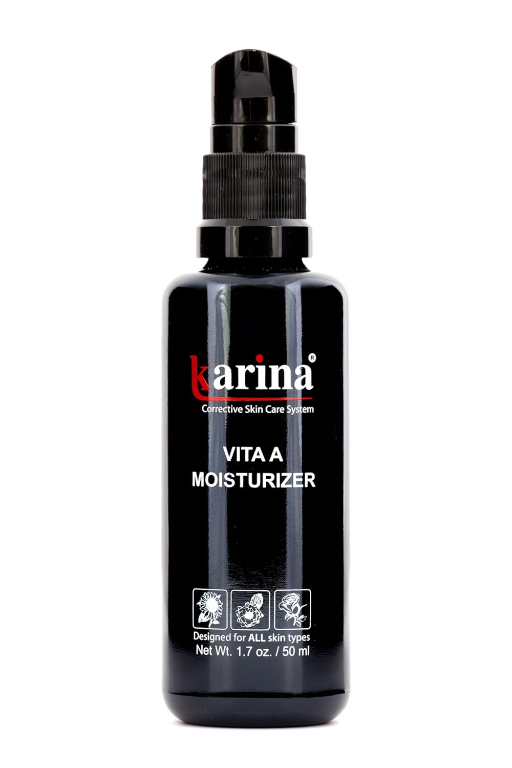 Karina Skincare Vita A Moisturizer - Helps to Exfoliate Skin - Potent Formula - Smooths & Refines - Contains Vitamin A, Glycolic Acid & Salicylic Acid - Designed for Oily & Mature Skin - 1.7oz