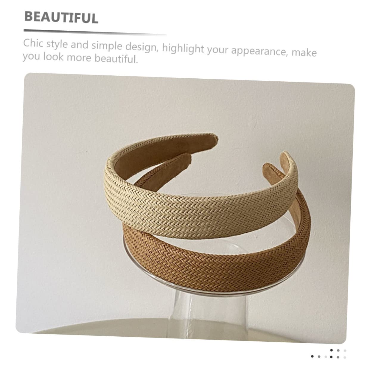 MAGICLULU 9 Pz Intrecciata Fasce Per Da Donna Arredamento Alla Moda Fasce Intrecciate Elastici Per Per Ragazze a Nodo Per Plastica Mancare Trucco