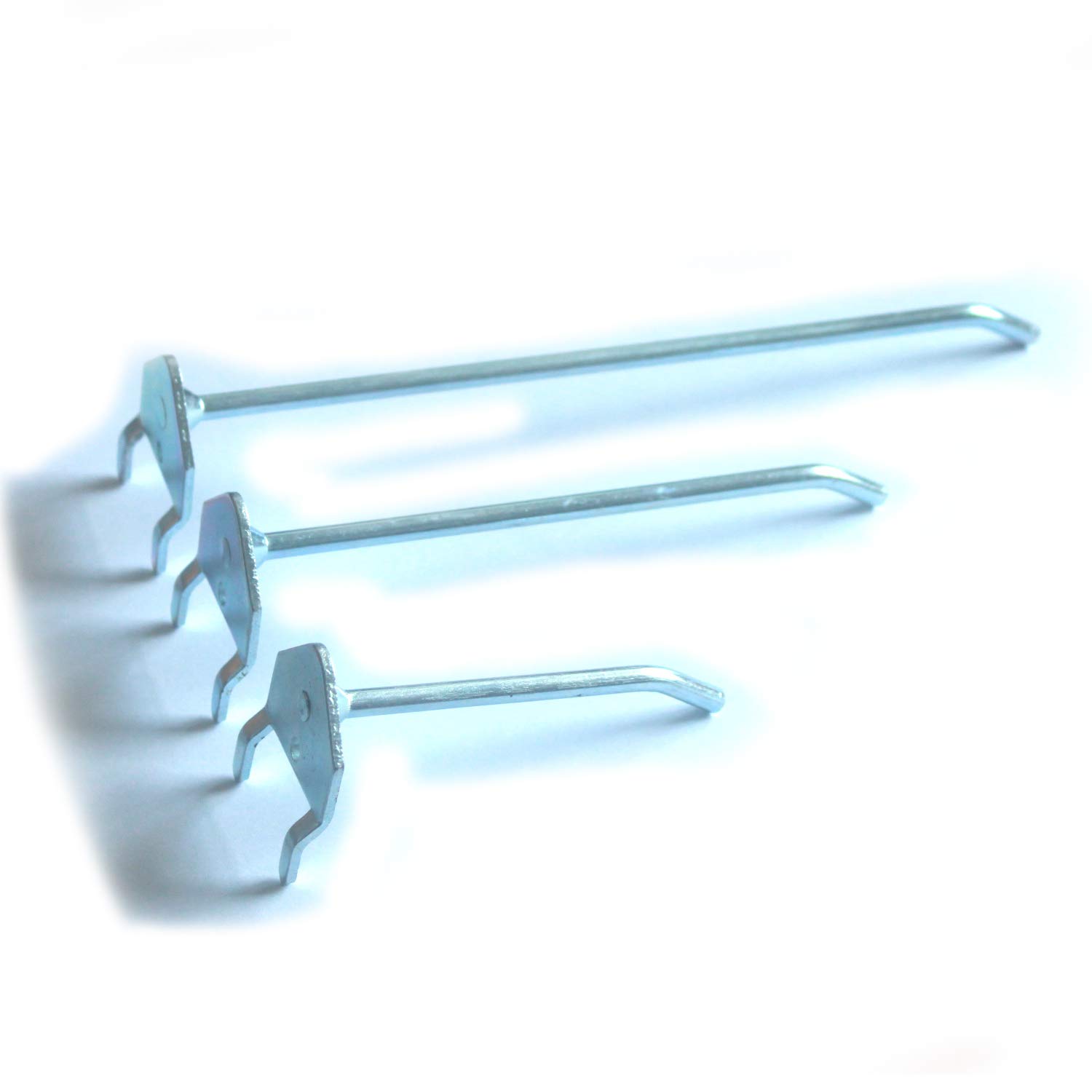 Gunking 75mm 125mm 175mm 10Pcs Gridwall Hooks Panel Display Hooks Slatwall Hooks Peg Board Hook Supermarket Iron Hooks for Store Living Room Kitchen Home (125mm(10pcs))