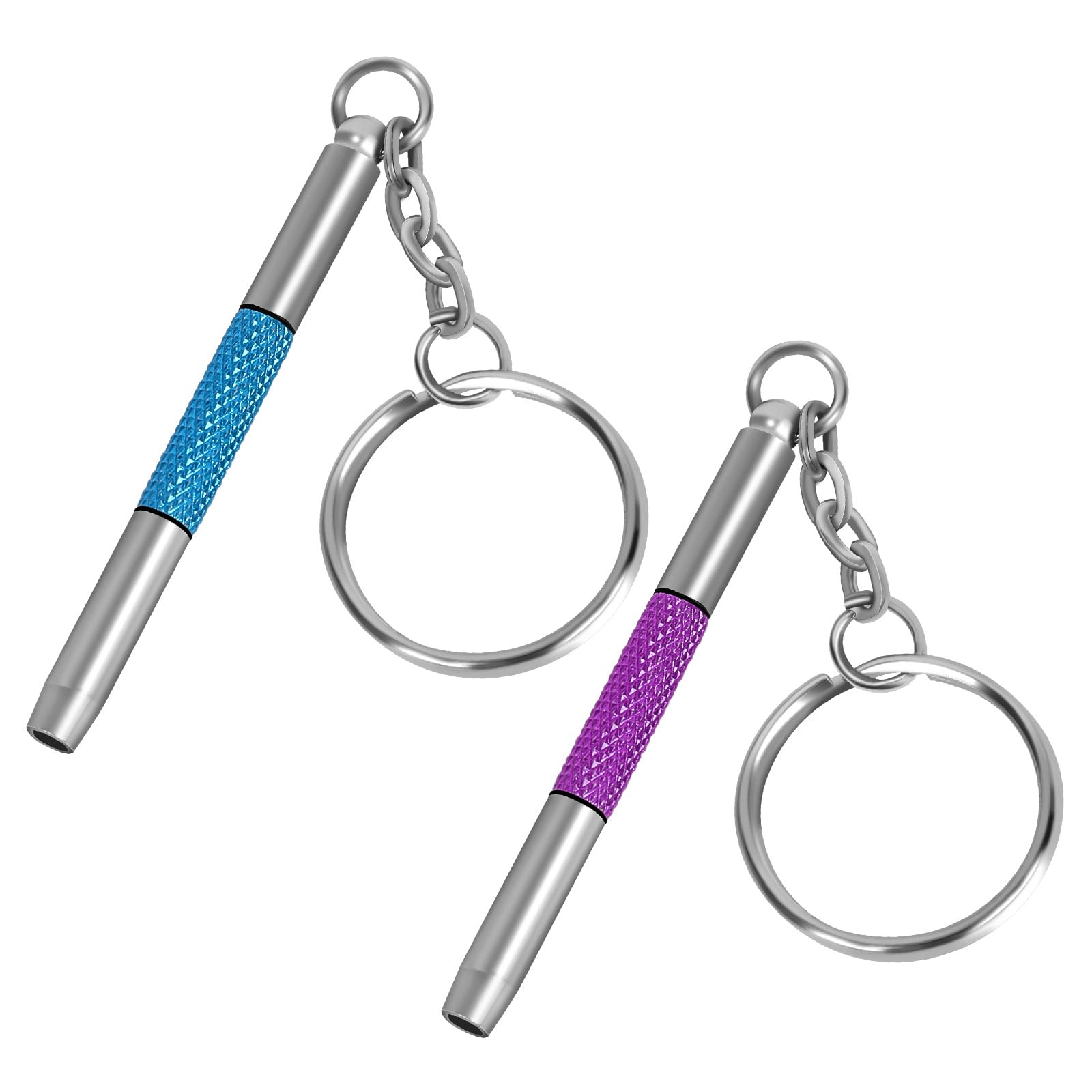 UNEAK - Eyeglass Screwdriver Repair Kit Blue & Purple Precision 3 in 1 Mini Screwdrivers Set Keychain Glasses, Sunglasses, Sunglass, Watch,