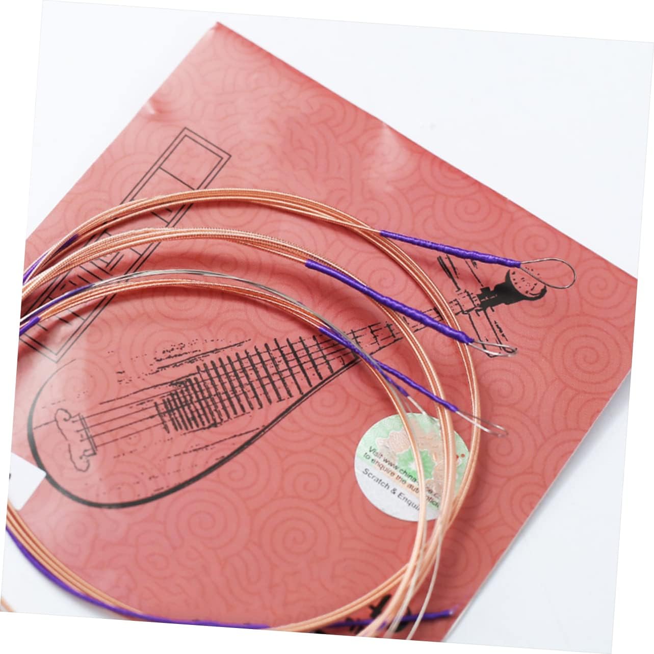Hemoton 16pcs Steel Lute Strings for Chinese Pipa Replacement Parts Easy to Install Enhanced Sound for Musicians and Lute Players