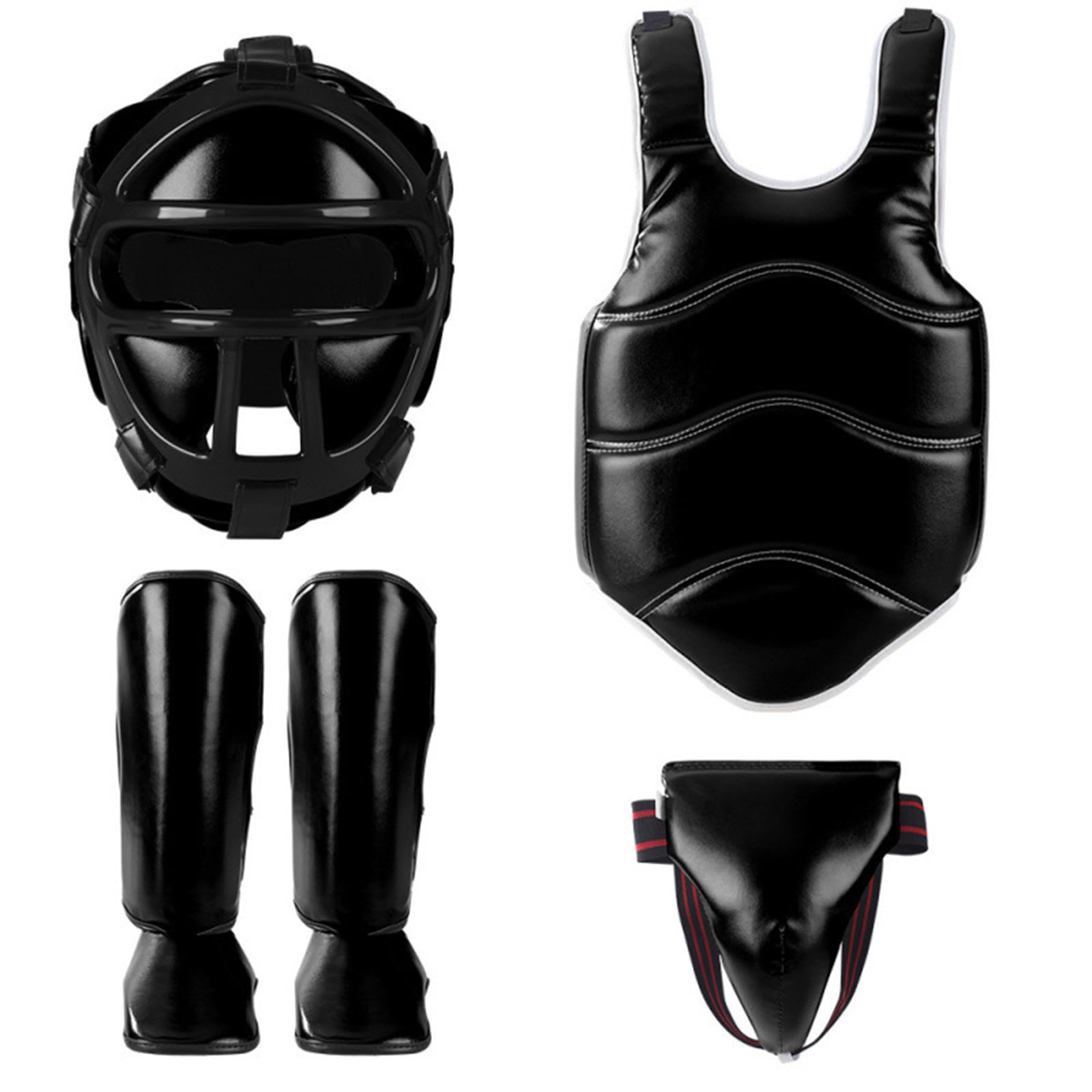 Équipement de sport de combat rembourré en mousse PU avec protège-tibias pour boxe, kickboxing