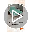 Image of RD TREND Presents Luxurious Cotton Super Soft 144 TC 360 Elastic Fitted Bedsheets for Single Bed Size (72 x 48 x 8 Inch) with 1 Pillow Cover Size (28 x18 Inch) Green