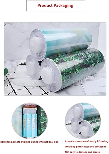 Miniatura 7 de Papel tapiz de escalera 3D DIY para despegar y pegar, calcomanías de escalera con patrón clásico azul, azulejos de cerámica, mural de pared,