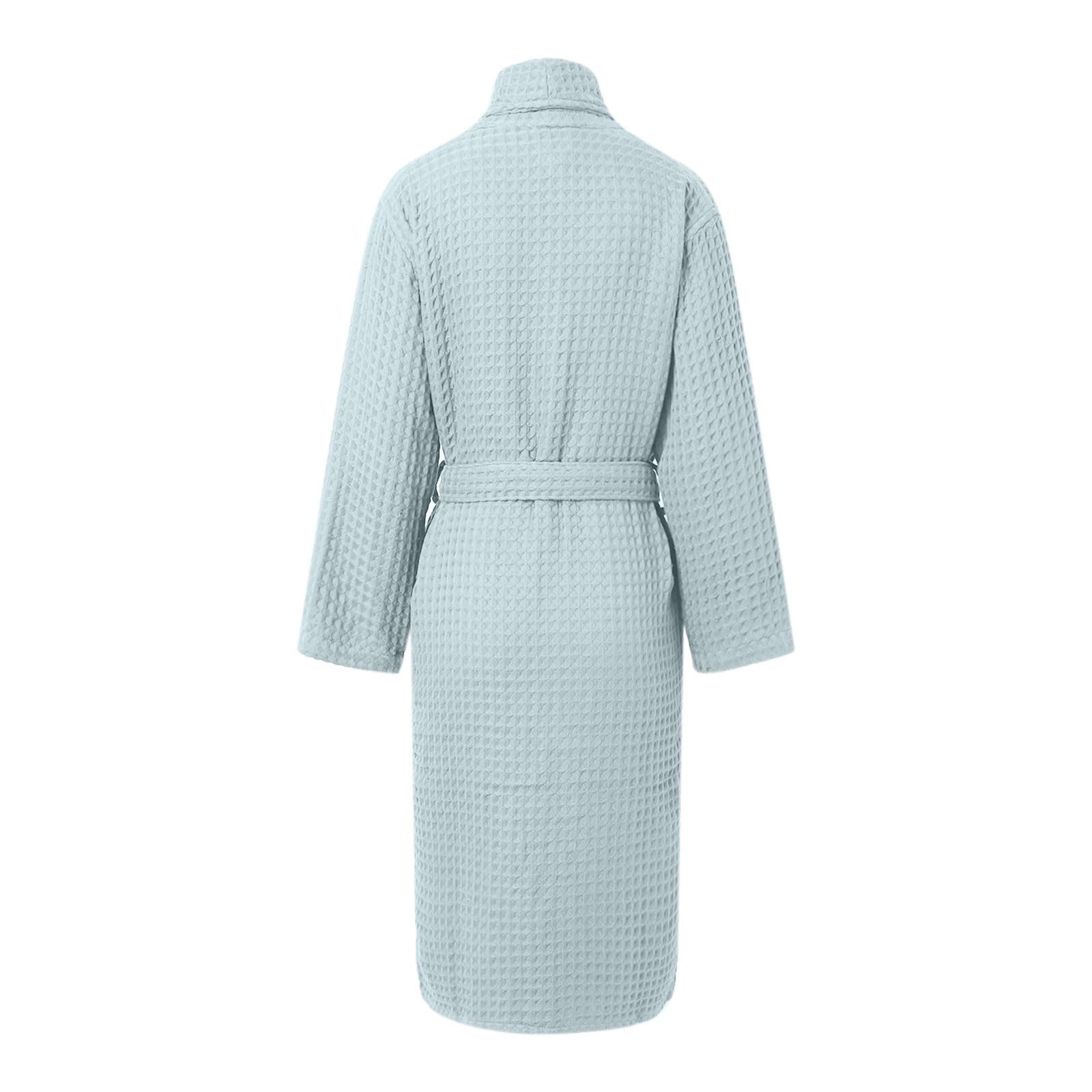 Albornoces para hombres y mujeres, albornoz doble grueso, albornoz para parejas hombres, camisón de manga corta para mujer, mullido de rizo, albornoz de microfibra para mujer
