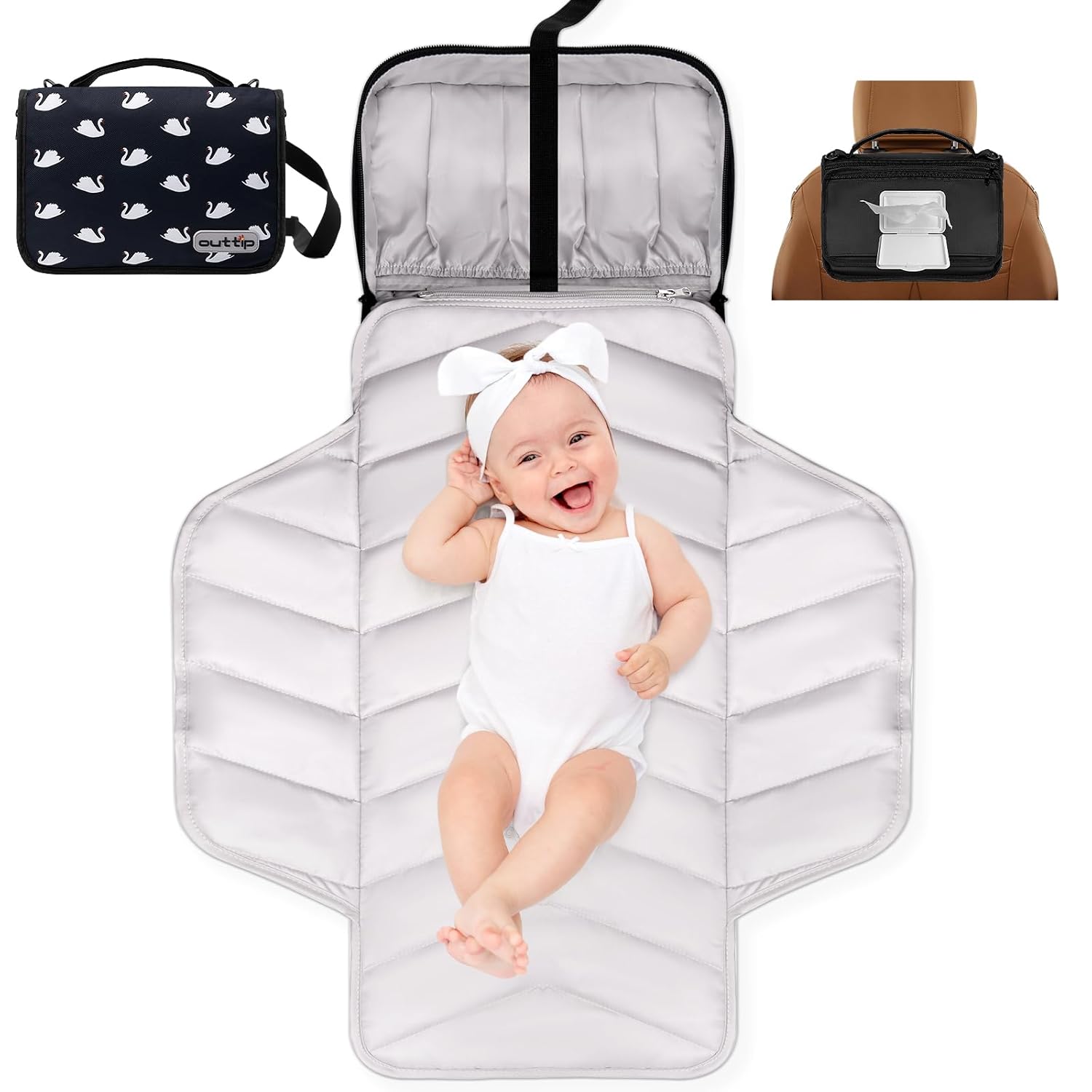 Baby Diaper Changing Pad Waterproof & Portable Changing