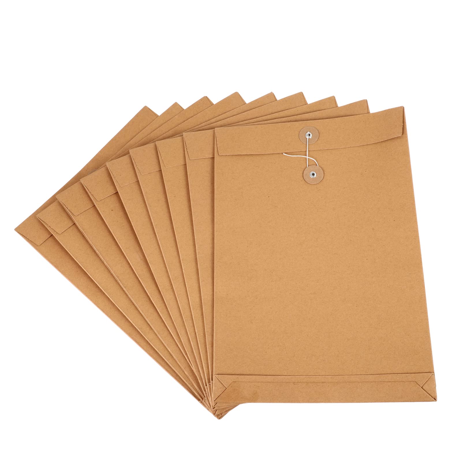 Angoily 25piezas Cartera De Papel Kraft Unidades Organizador De Documentos Carta Para Papelería De Oficina Carpeta De Archivos Portadocumentos