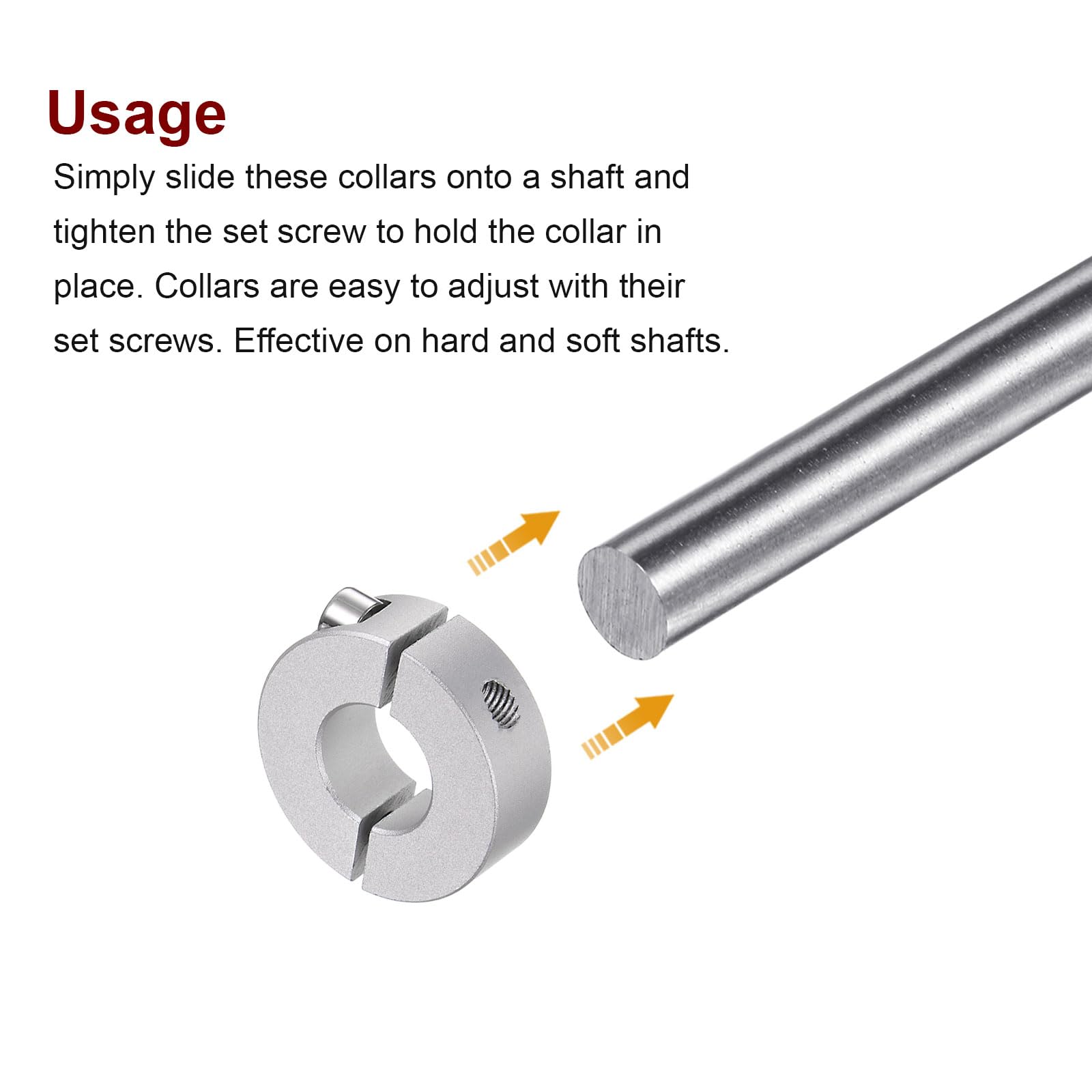 4 Collari Doppi Per Alberi Da 16mm - Fermo In Alluminio Anodizzato Per Macchine Utensili - Foto 9