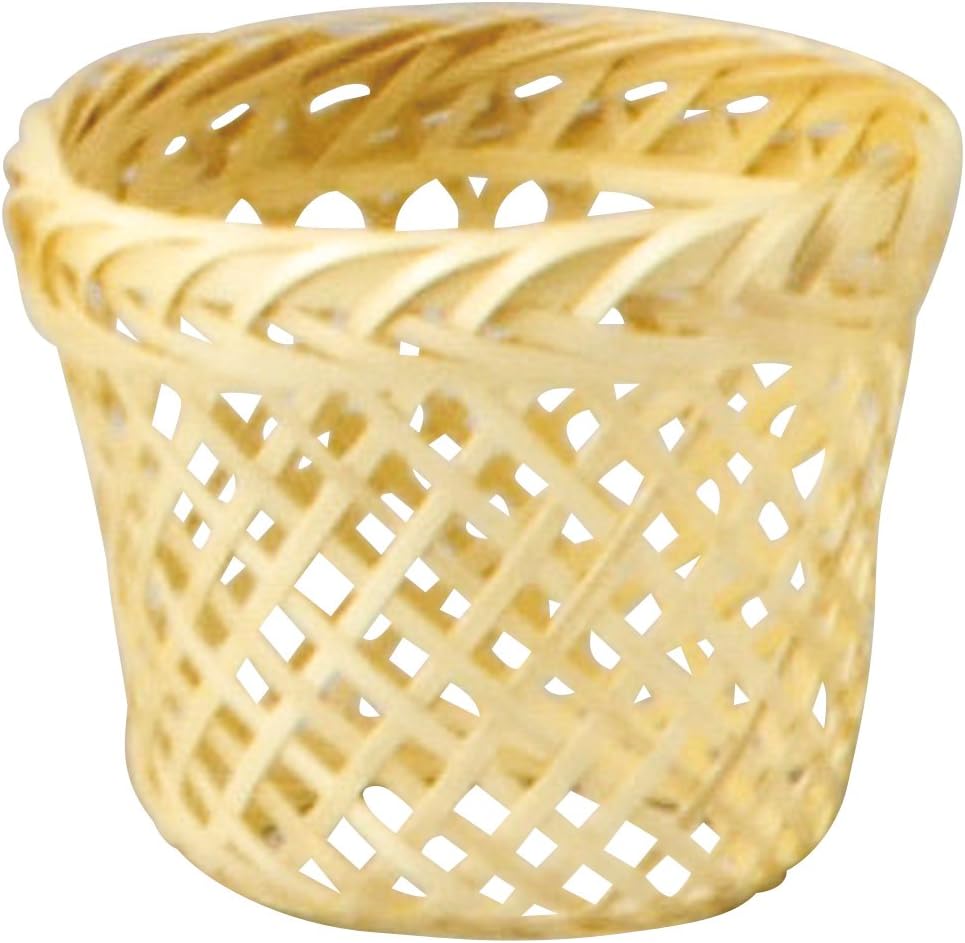 Yamashita Kogei 14082640 Bamboo Fin Sake, White, φ3.0 x 2.8 inches (7.5 x 7 cm), Bamboo Fin Sake Hakama, Large