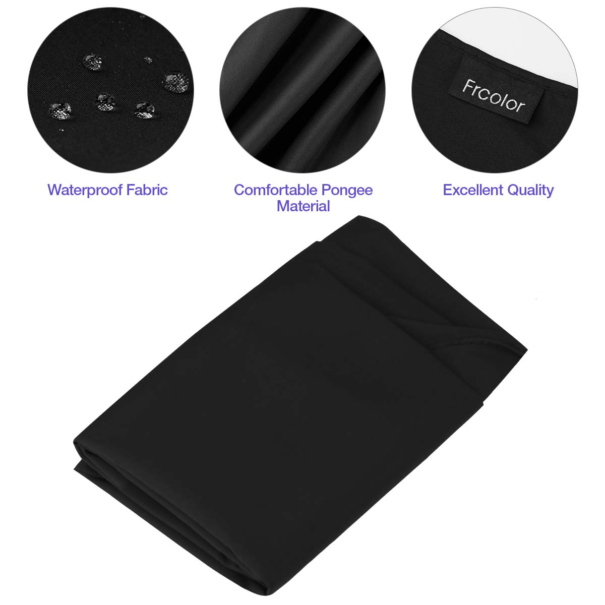 Frcolor Professional Barber Cape with Snap Closure, Hair Cutting Salon Cape Hairdressing Apron Black, Neck Duster Brush Included - 55" x 63" : Beauty & Personal Care