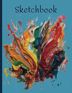 Sketchbook: Notebook suitable for drawing, writing, painting, sketching or doodling, with 110 pages and dimensions of 8.5" x 11" (Creative Abstract Cover)