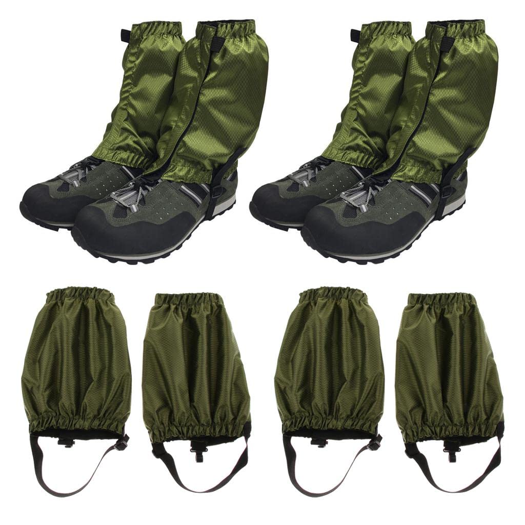 Oshhni 2 Paar wasserdichte S Wandern Klettern Low Snow Legging Trekking S, Armeegrün