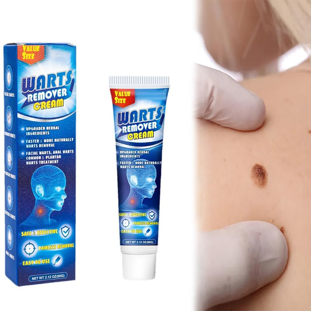 SYOSI Wart Remover Cream, Skin Tag Remover Warts Removal Cream, Wart Removal Ointment with Pure Essential Oils Natural Extract Wart Remover Ointment for Face, Neck, Body, Hands, Feet for Bedroom