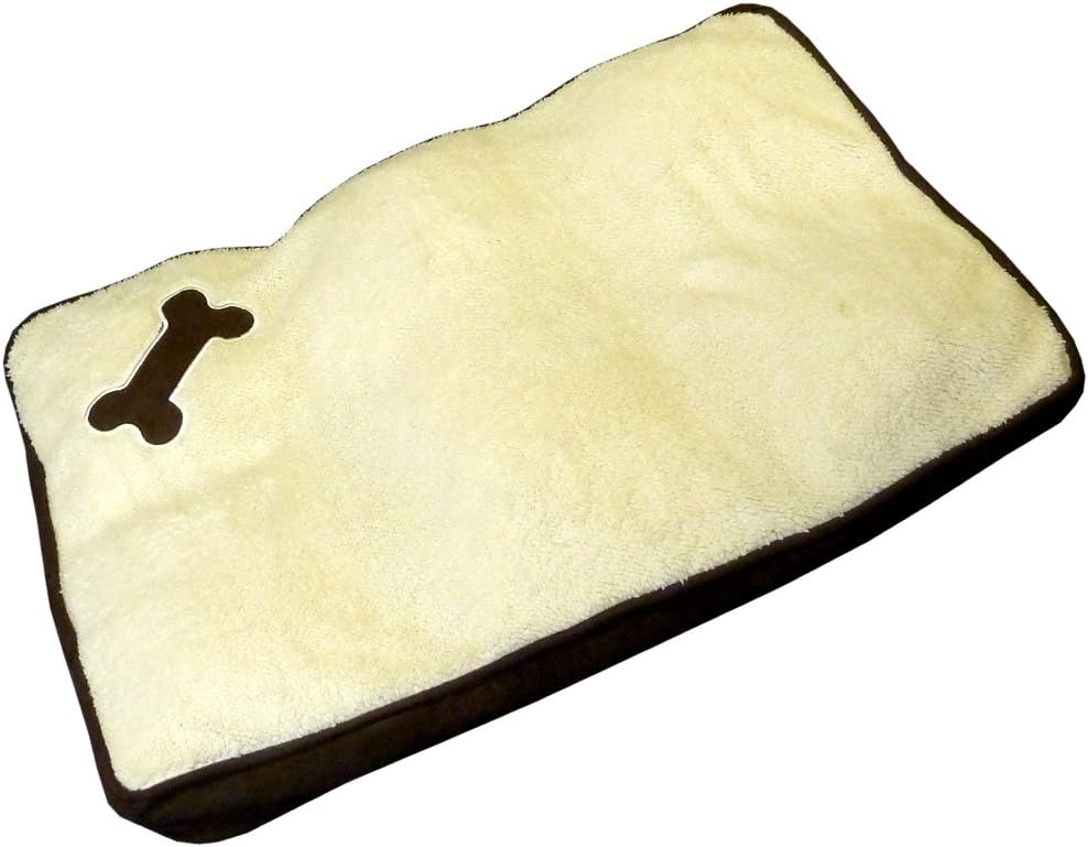 Value 4 Money Memory Foam Pet Dog Bed - Super Soft - Machine Washable - Pet Bed with Bone Design