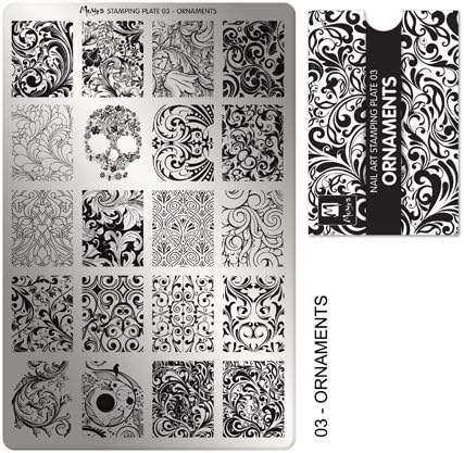 "ORNAMENTS Nail Stamping plate