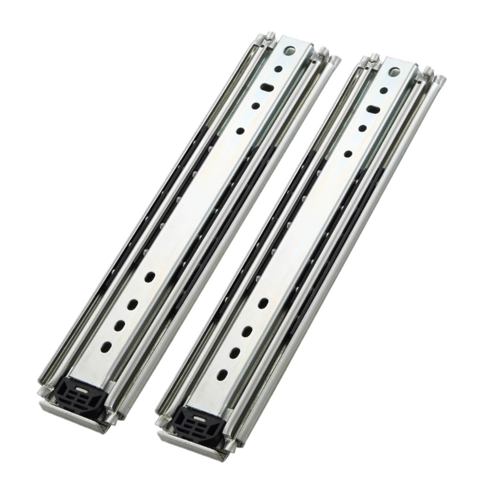 1pair 76MM Industrial Heavy Duty Drawer Slides 500LB Loading Capacity 8'-80' Full Exhibition Ball Bearing Guide Rails(10 inch (250mm))