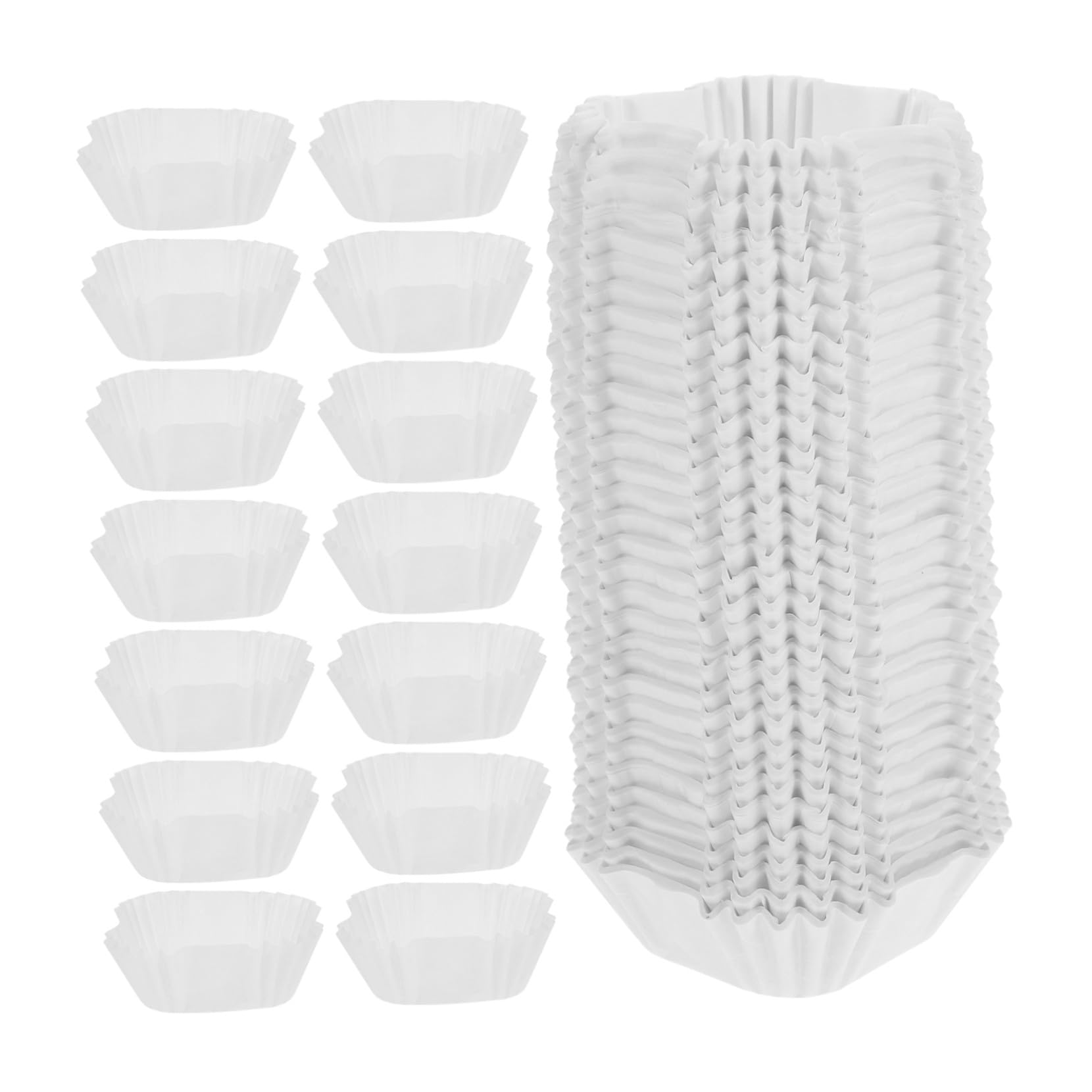 Gadpiparty 3000 Piezas Unidades Mini Moldes para Cupcakes Cuadrados Resistentes al Calor Papel Antiadherente para Hornear Tartas Pasteles y Mooncakes para Fiestas y Celebraciones