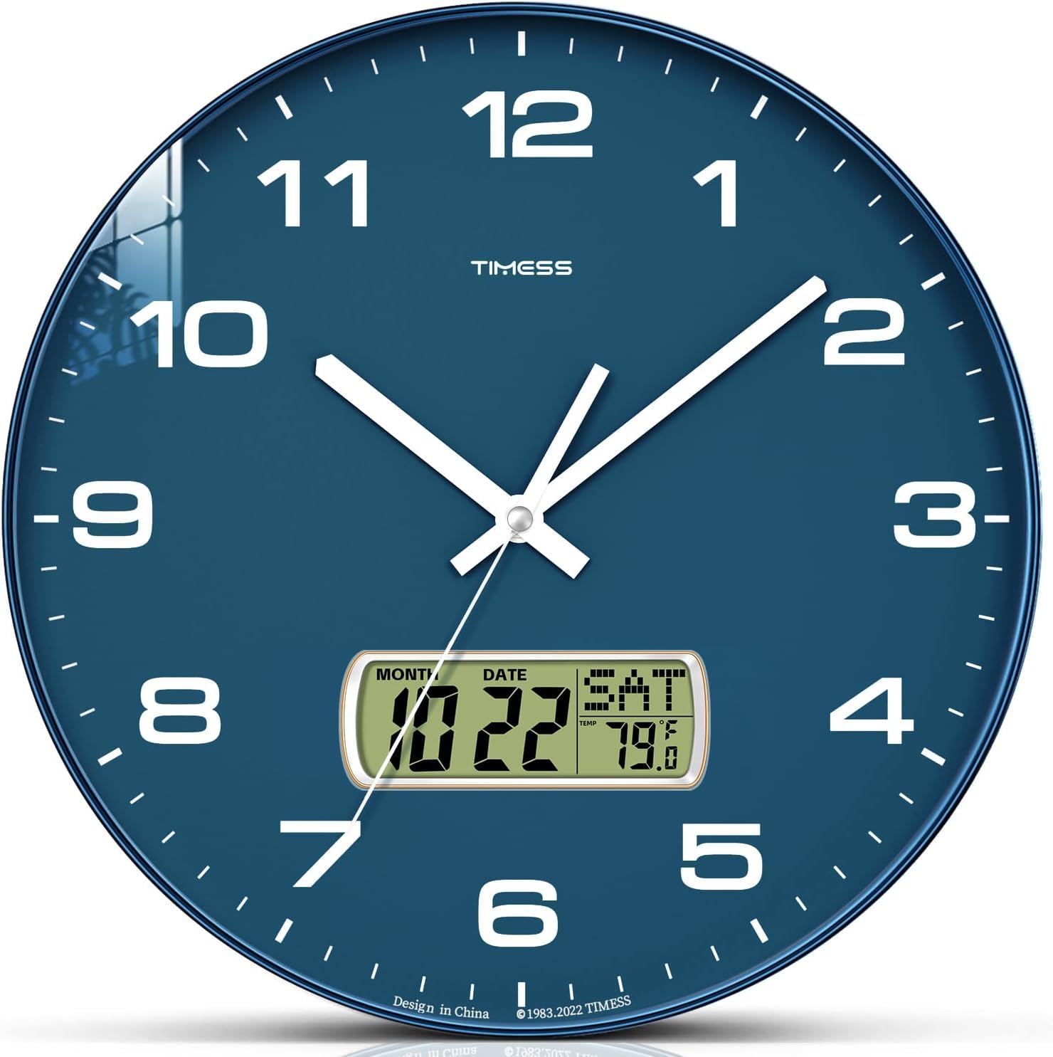 Horloge murale design moderne TIMESS pour salon et bureau épuré