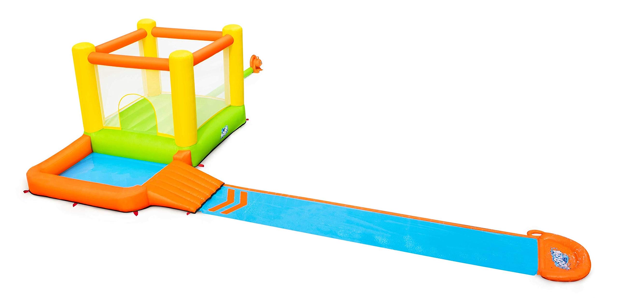 Bestway H2OGO! park wodny z dmuchawą splash i deską dla dzieci od 3 lat, 662 x 300 x 150 cm