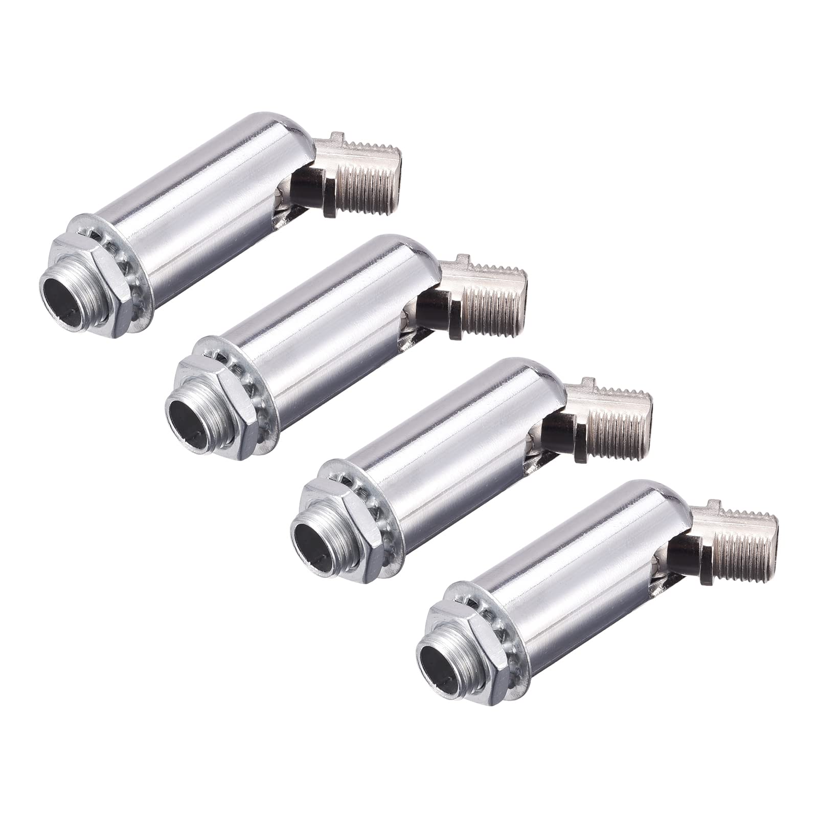 sourcing map Sloped Ceiling Adapter 180 Degree Swivel M10 Thread, for Chandelier Ceiling Pendant Light, Chrome Pack of 4