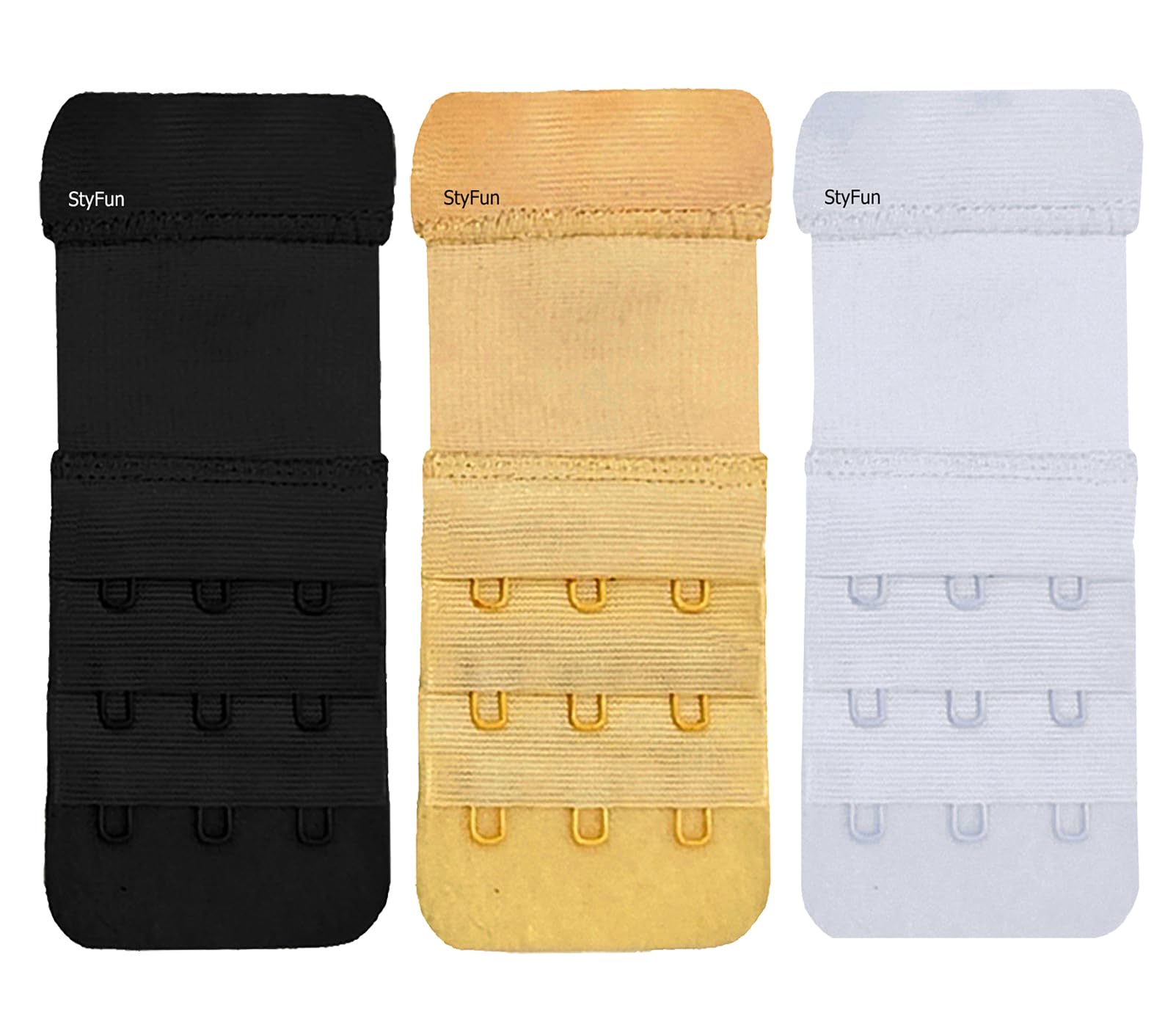 Bra Hook Extender-2 Hook 3 Eye & 3 Hook 3 Eye (with Extra Elastic) –Save Your Bra Increase Band Length_Bra Extensions Bra Extender Hook_Bra Hooks for Women_Bra Hook_Bra Hook Extender Combo