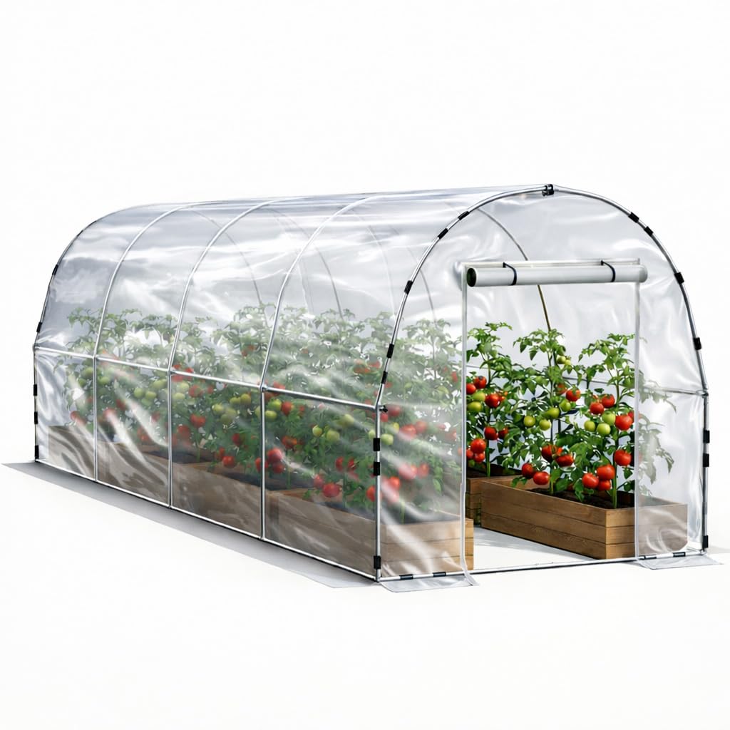 cuverc 19.7x7.9 ft Walk-in Tunnel Greenhouse