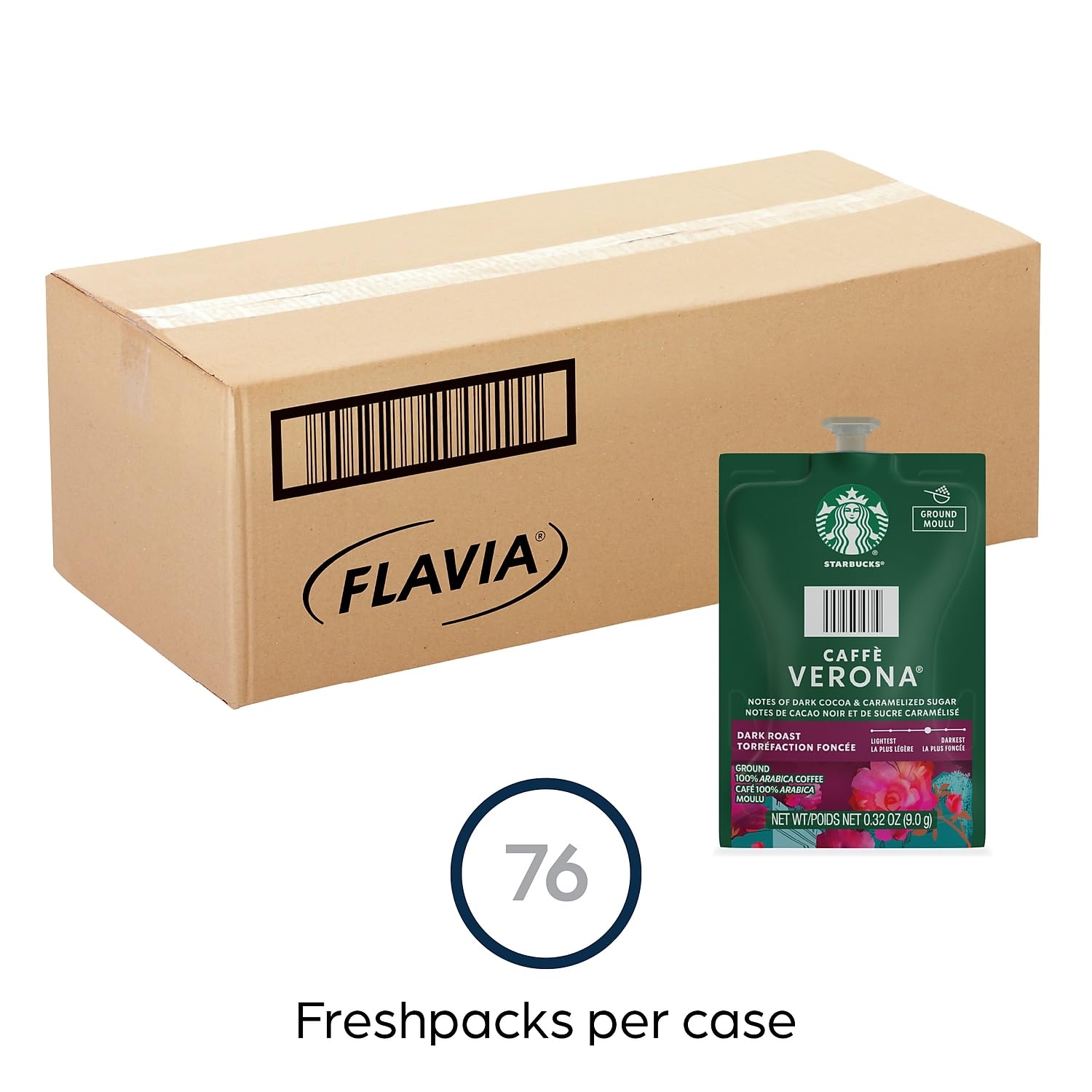 Amazon.com: FLAVIA Starbucks Caffe Verona Coffee Freshpacks, .32